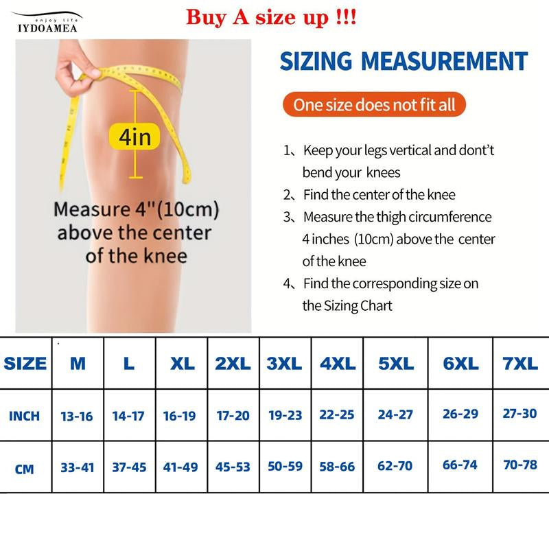 2 Pack Iydoamea plus Size Knee Compression Wrap Brace (Order a Size Up), Breathable Adjustable Knee Brace for Men and Women, Knee Brace with Side Stabilizers Outdoorfun Dealsforyoudays