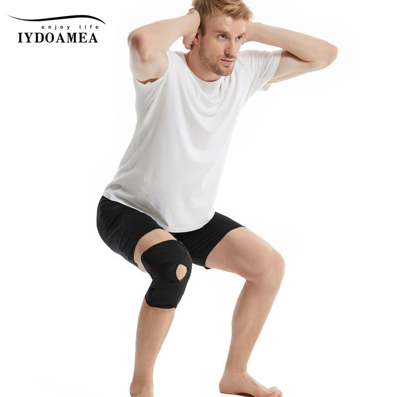 2 Pack Iydoamea plus Size Knee Compression Wrap Brace (Order a Size Up), Breathable Adjustable Knee Brace for Men and Women, Knee Brace with Side Stabilizers Outdoorfun Dealsforyoudays