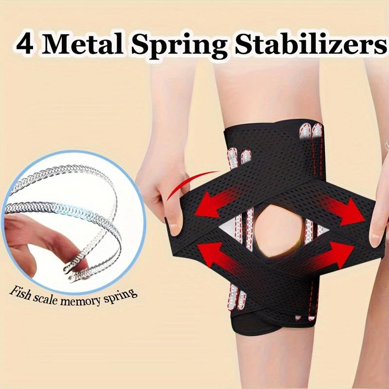 2 Pack Iydoamea plus Size Knee Compression Wrap Brace (Order a Size Up), Breathable Adjustable Knee Brace for Men and Women, Knee Brace with Side Stabilizers Outdoorfun Dealsforyoudays