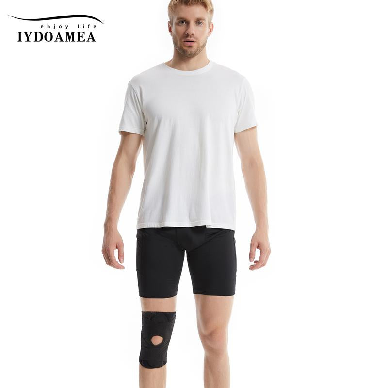 2 Pack Iydoamea plus Size Knee Compression Wrap Brace (Order a Size Up), Breathable Adjustable Knee Brace for Men and Women, Knee Brace with Side Stabilizers Outdoorfun Dealsforyoudays
